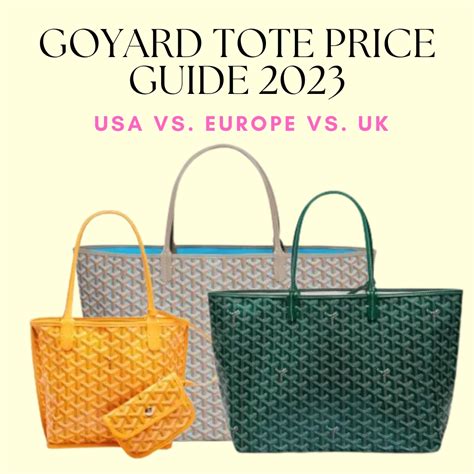 goyard bag price 2023.